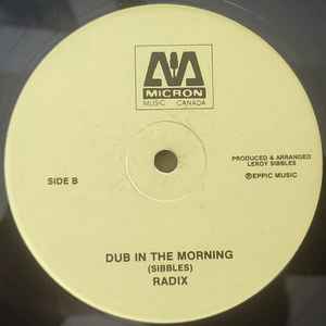 Image of Back Cover of 12" - /VG - LEROY SIBBLES / NICODEMUS, Love In The Morning (Micron Music Canada; MICCAN 0043, Canada ), Dent on outer edge of disc not affecting play. Lightest of marks., - 2146175S
