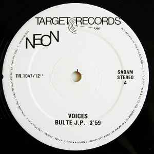 Image of Label Cover of 12" - VG+/VG - NEON, Voices (Remix) (Target Records; TR.1047/12", Belgium 1988), one or two faint marks - v. minor. great copy!, - 2146207S