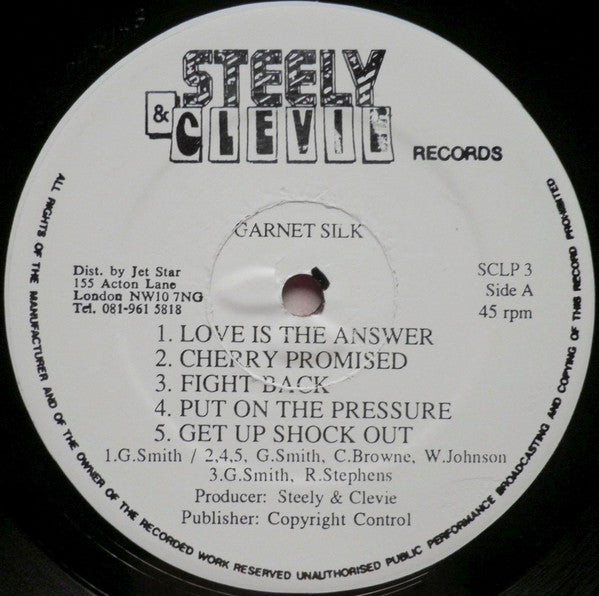 Image of Label Cover of LP - VG/VG+ - GARNETT SILK, Love Is The Answer (Steely & Clevie Records; SCLP 3, UK 1994), , - 2126133E