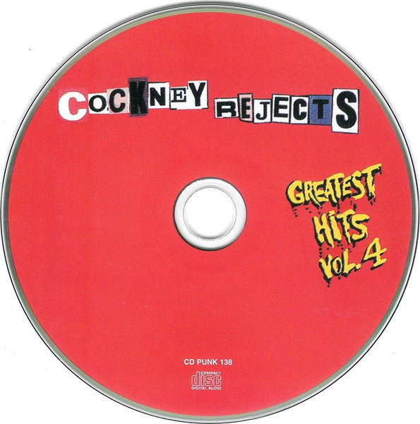 Image of Label Cover of CD - VG+/VG+ - COCKNEY REJECTS, Greatest Hits Vol. 4 (Here They Come Again) (Anagram Records; CD PUNK 138, UK 2005), , - 2136012E