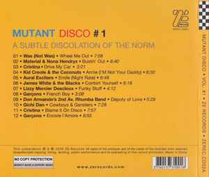 Image of Back Cover of CD - EX/EX - VARIOUS, Mutant Disco Volume 1 (A Subtle Discolation Of The Norm) (ZE Records; ZEREC.CD02A, China 2009, Digipak), , - 2136145E