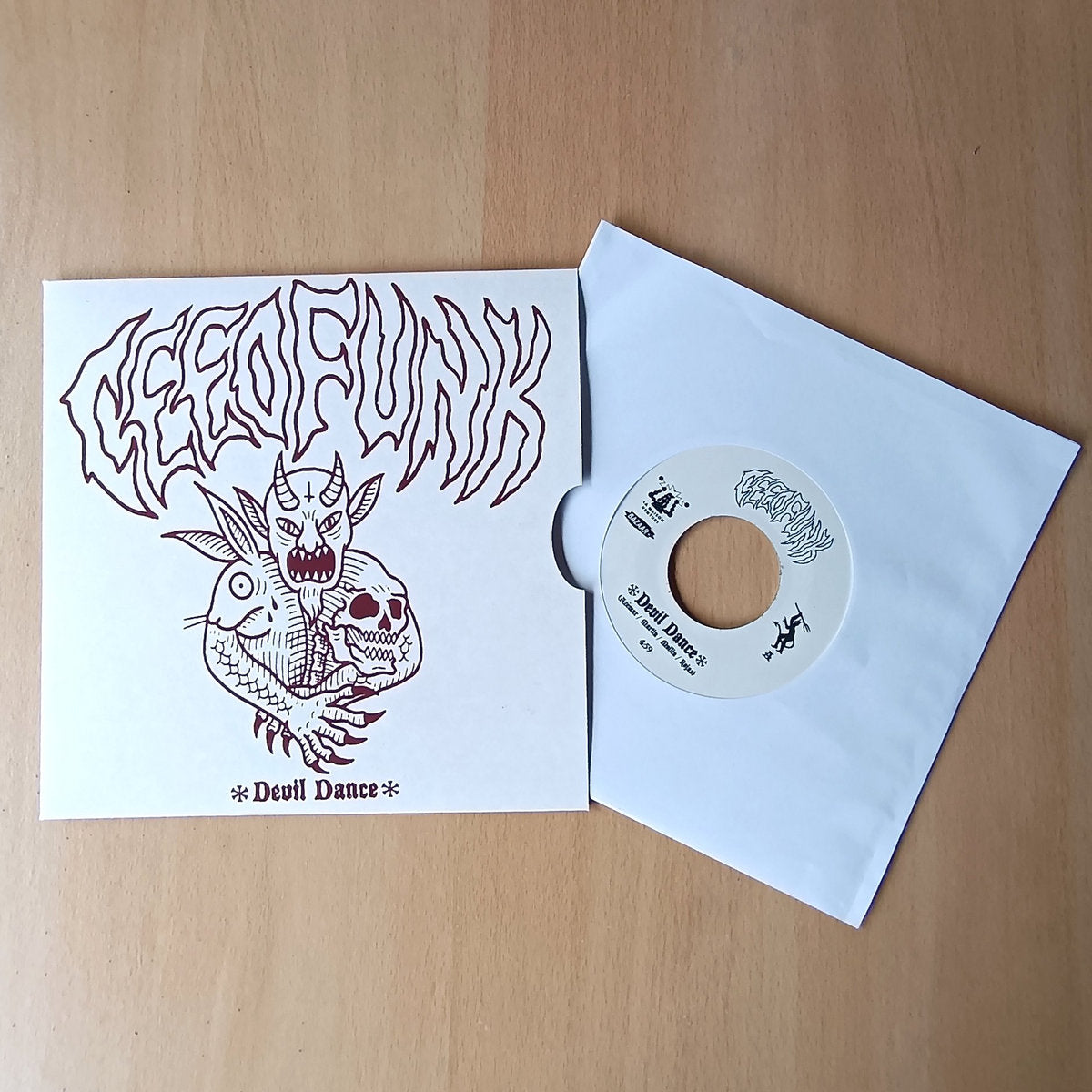 Image of Front Cover of 7" - VG/VG+ - CEEOFUNK, Devil Dance / Anthem Edit (La Maison Venturi; LMV008, France 2024), Sleeve creased and lightly scuffed / stained, - 2116589C