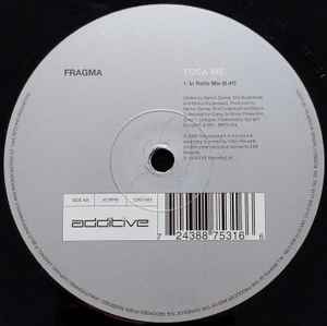 Image of Label Cover of 12" - VG/G+ - FRAGMA, Toca Me (Additive; 12AD 043, UK 1999, Die Cut Company Sleeve), , - 2116676C