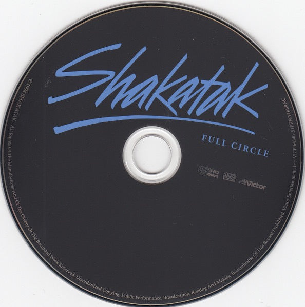 Image of Label Cover of CD - EX/EX - SHAKATAK, Full Circle (Victor; VICP-64140, Japan 2008 Reissue, Card Sleeve, Booklet, K2HD. With OBI), Still In Opened Shrinkwrap, - 2116732C