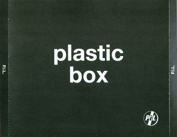 Image of Front Cover of 4xCD - NEW/NEW - PUBLIC IMAGE LIMITED (PIL), Plastic Box (Virgin; , Europe 2009, Double CD Case, 4CDs), , Special 2009 four CD edition of this long-deleted 64 track anthology from John 'Johnny Rotten' Lydon and PIL. Rising from the ashes of the Sex Pistols in 1978, Public Image Limited were by definition one of the pioneers of Post-Punk groups. With John Lydon's vocals complemented by ex-Clash guitarist Keith Levene, drummer Jim Walker and the now legendary Jah Wobble on bass, the gr