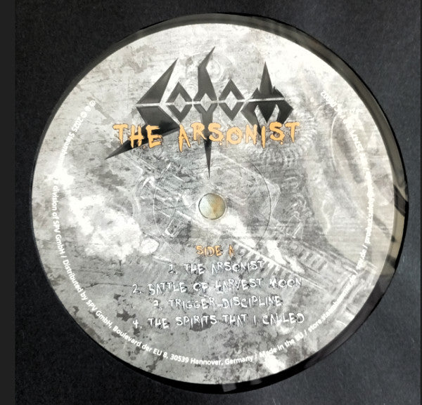 Image of Label Cover of 2xLP - VG+/VG+ - SODOM, The Arsonist (Steamhammer; SPV 257471 2LP, Europe 2025, Gatefold, 2 Inserts), , - 2126306E