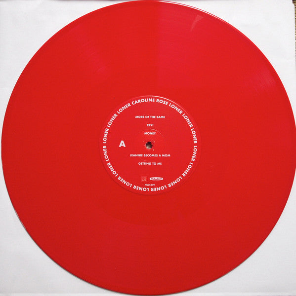 Image of Label Cover of LP - VG+/VG+ - CAROLINE ROSE, Loner (New West Records ; NW5229, US 2018, Poster, Red Vinyl), , - 2126322E