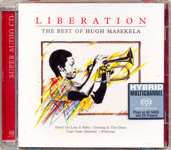 Image of Front Cover of CD - VG+/VG - HUGH MASEKELA, Liberation - The Best Of Hugh Masekela (Zomba Records Ltd. ; 9222868, Europe 2001, Super Jewel case, SACD - plays on all CD players), Light marks on cd but plays fine, - 2236102E