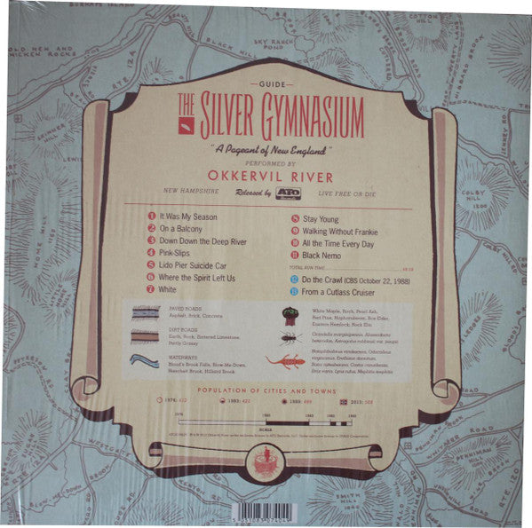 Image of Back Cover of 2xLP - VG+/VG+ - OKKERVIL RIVER, The Silver Gymnasium (ATO Records; ATO0199LPI, Europe 2013, Gatefold, Insert, No CD), Still in hype stickered shrinkwrap., - 2216249C