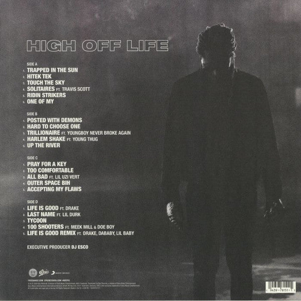 Image of Back Cover of 2xLP - VG/VG+ - FUTURE, High Off Life (Epic; 19439781511, Europe 2020, Picture Sleeve), Minor creasing to outer sleeve & inners., - 2326003E