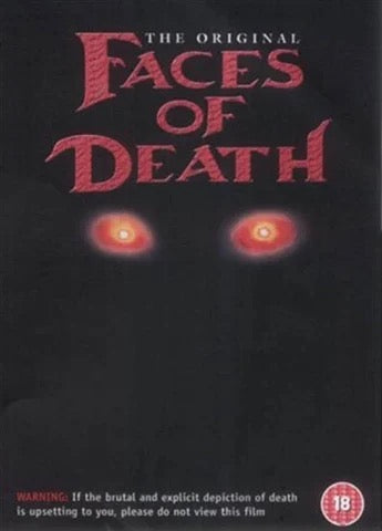Image of Front Cover of DVD - VG+/G+ - ALAN SCHWARTZ, Faces of Death (The Original Cut) (Screen Entertainment; SDVD1044, UK 1999), Disc has marks but plays ok, - 2336056E