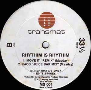 Image of Back Cover of 12" - /VG - RHYTHIM IS RHYTHIM, Strings Of Life (Transmat ; MS 004, US 1987, Die Cut Company Sleeve), light marks only. wea company sleeve, - 2346095S