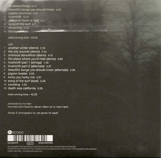 Image of Back Cover of 2xCD - EX/M - NO-MAN, Schoolyard Ghosts (Kscope; kscope276, UK 2014 Reissue, Gatefold), Still In Opened Shrinkwrap, - 2316189C