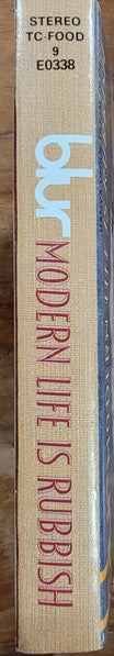 Image of Back Cover of Cassette - VG/VG+ - BLUR, Modern Life Is Rubbish (Food; FOOD TC 9, Indonesia 1993), , - 2316197C