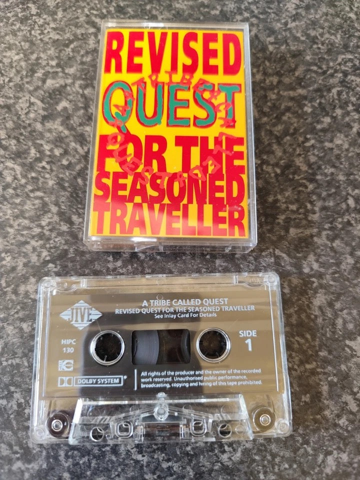 Image of Front Cover of Cassette - VG+/VG - A TRIBE CALLED QUEST, Revised Quest For The Seasoned Traveller (Jive; HIP C 130, UK 1992, Clear Shell), , - 2316200C