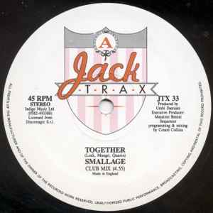 Image of Label Cover of 12" - VG/VG - SMALLAGE, Together (Jack Trax ; JTX 33, UK 1990, Picture Sleeve), Strong VG, close to VG+, - 3246145S