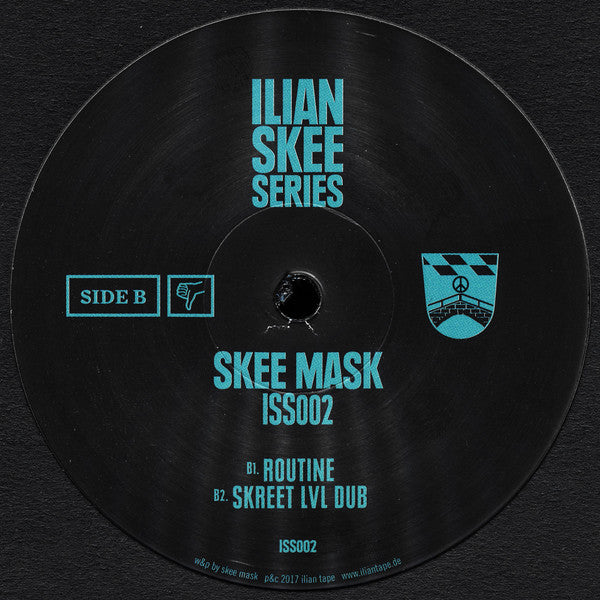 Image of Back Cover of LP - /VG+ - SKEE MASK, ISS002 (Ilian Tape; ISS002, Germany 2017, Plain Sleeve, Black Inner), , - 2326110E