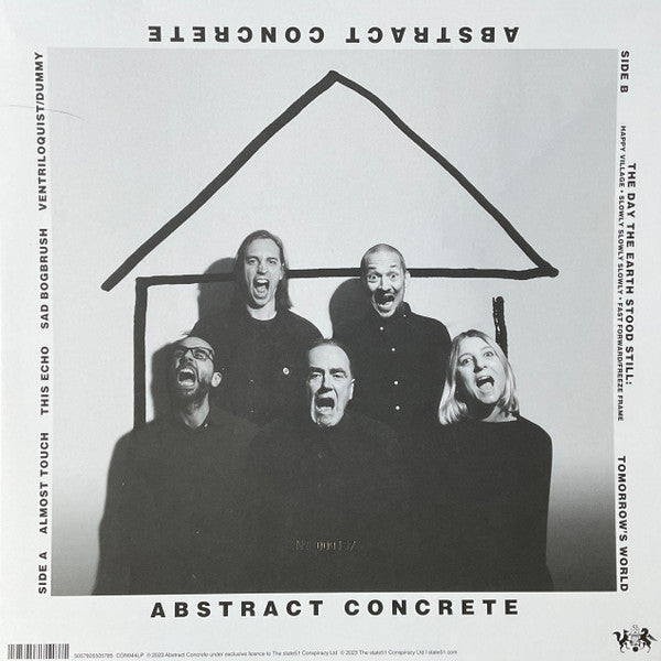 Image of Back Cover of LP - EX/EX - ABSTRACT CONCRETE, Abstract Concrete (The state51 Conspiracy; CON944, 2023, Die Cut Sleeve, Charles Hayward, This Heat, Limited Edition, Numbered), No. 000473, - 2346236S