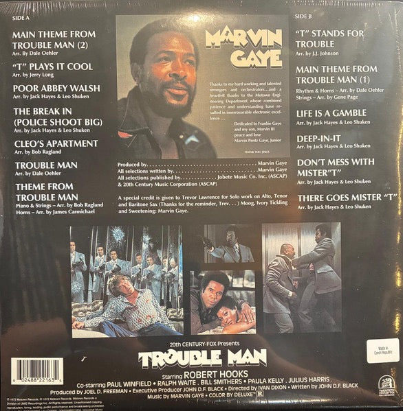 Image of Back Cover of LP - NEW/NEW - MARVIN GAYE, Trouble Man (Tamla; 0602488221634, Worldwide 2026 Reissue, Limited Edition, Stereo, Coke Bottle Vinyl), , - 2336173E
