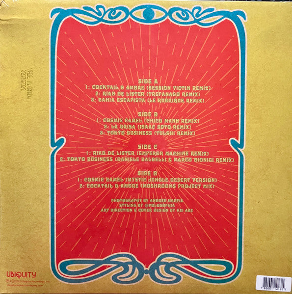 Image of Back Cover of LP - EX/EX - TIGERBALM, International Love Affair Remixes (Ubiquity Recordings, Inc.; URLP418, US 2023, Limited Edition), , - 2346290S