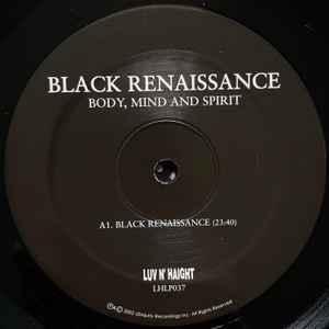 Image of Label Cover of LP - EX/EX - BLACK RENAISSANCE, Body, Mind And Spirit (Luv N' Haight; LHLP037, US 2023 Reissue, Pasteback Sleeve, Inner, 180 Gram Vinyl, with Obi, Ltd to 2500), Opened Instore, Still In Shrinkwrap, - 2546256S