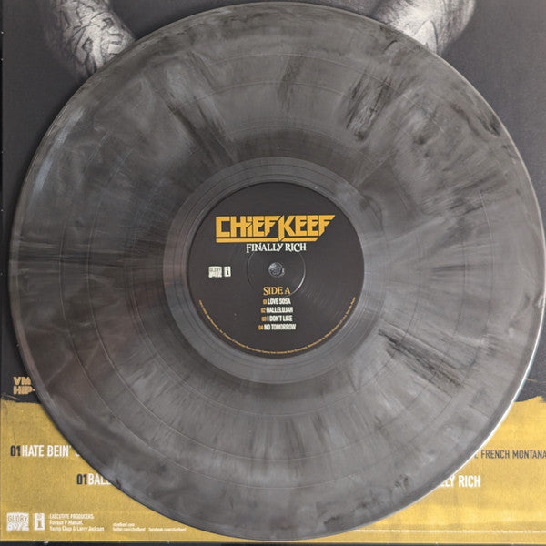 Image of Label Cover of 2xLP - EX/EX - CHIEF KEEF, Finally Rich (Interscope Records; VMP-RH055, US 2022 Reissue, Booklet, Club Edition, Remastered, Stereo, Silver & Black Galaxy, No Obi!), , - 2346295S