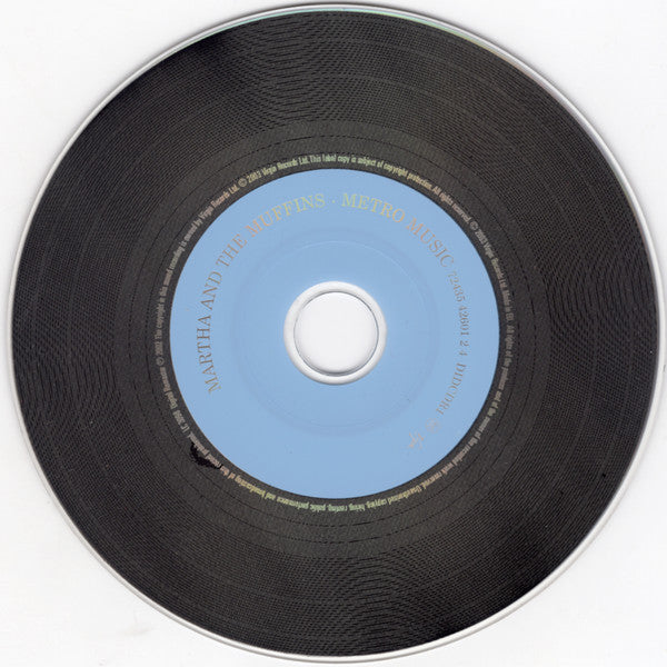Image of Label Cover of CD - VG+/VG+ - MARTHA AND THE MUFFINS, Metro Music (Virgin; 7243 5 42601 2 4, Europe 2003 Reissue), , - 2356309S
