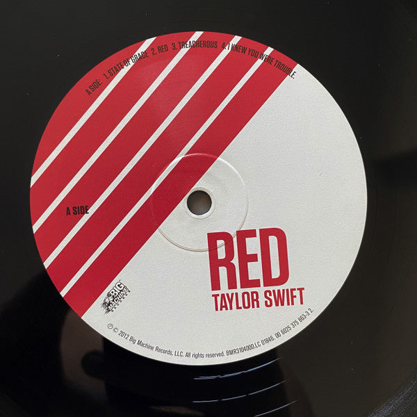 Image of Label Cover of 2xLP - VG+/VG+ - TAYLOR SWIFT, Red (Big Machine Records; 00843930007103, Europe 2016 Reissue, Gatefold), , - 2326328E