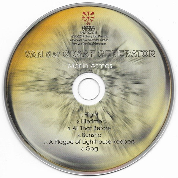 Image of Label Cover of 2xCD - VG+/EX - VAN DER GRAAF GENERATOR, Merlin Atmos (Esoteric Antenna; EANTCD21045, UK 2015, Double Digipak, Booklet), , - 2416121C