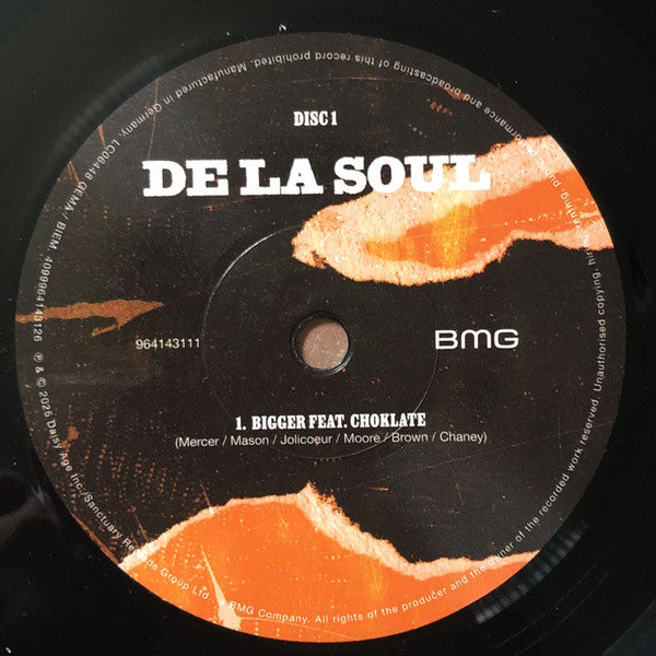 Image of Label Cover of 2x7" - EX/VG+ - DE LA SOUL, Bigger / Respect (BMG; 964143111, Worldwide 2025, Gatefold), , - 2416295C