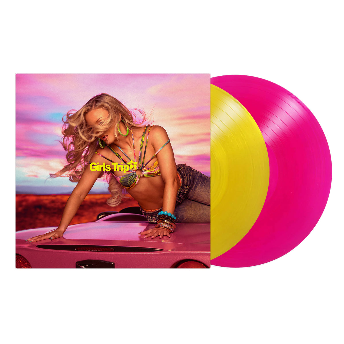 Image of Back Cover of LP - NEW/NEW - ZARA LARSSON, Midnight Sun: Girls Trip (RCA; 19958444751, UK 2026, Gatefold, 2 Inners, Poster, Yellow & Pink Colour Vinyl), , Multi-platinum chart topping global pop powerhouse Zara Larsson kicks her boldest era yet into overdrive with her heavily anticipated new album Midnight Sun. Created over the last year with frequent collaborator MNEK, alongside producer Margo XS and songwriter Helena Gao, this album is her best work to-date. Its storytelling bursts with truth and