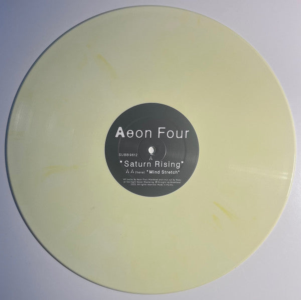 Image of Front Cover of 12" - /VG+ - AEON FOUR, Saturn Rising / Mind Stretch (Straight Up Breakbeat; SUBB9612, Finland 2025, Yellow Vinyl), Strong VG+, - 2446250S