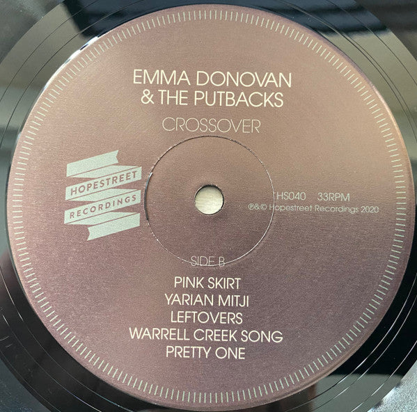 Image of Label Cover of LP - VG+/G+ - EMMA DONOVAN, THE PUTBACKS, Crossover (Hopestreet Recordings; HS040, Australia 2020, Inner), Many surface marks on vinyl, plays VG/VG+, - 2446285S