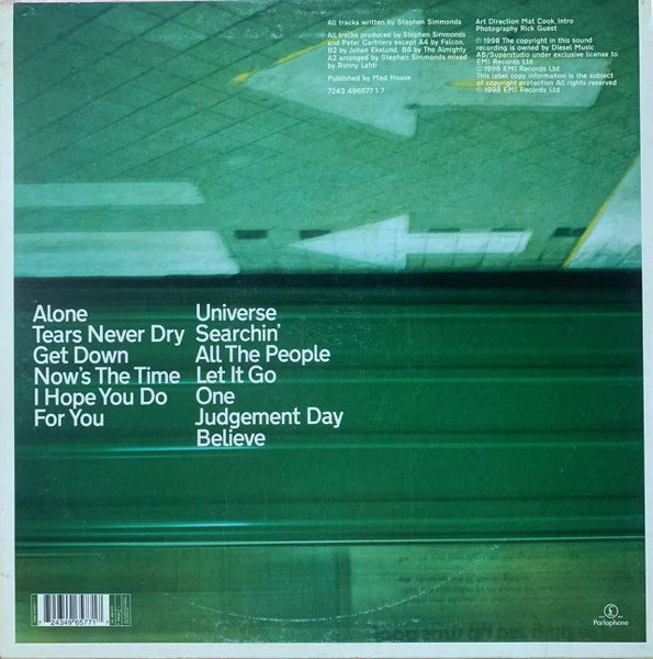 Image of Back Cover of LP - VG+/VG+ - STEPHEN SIMMONDS, Spirit Tales (Parlophone; 7243 4 96577 1 7, Europe 1998, Picture Sleeve, Inner), , - 2526012E