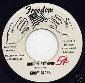 Image of Front Cover of 7" - /EX - KIRBY CLARK, Rompin Stompin / Let Them Men Go (Freedom Records; FD-4876, US ), , - 2526079E