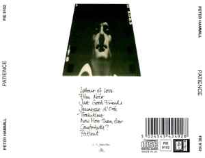 Image of Back Cover of CD - VG+/VG+ - PETER HAMMILL, Patience (Fie! Records; FIE 9102, UK 2006, Jewel Case), , - 2516166C