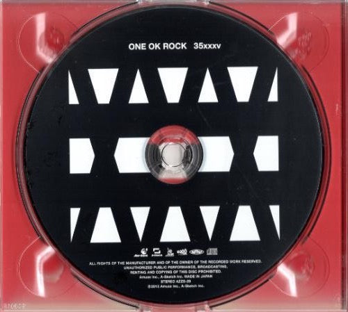 Image of Label Cover of CD - VG/VG - ONE OK ROCK, 35xxxv (A-Sketch; AZZS-29, Japan 2015, Double Digipak, Booklet & Insert, With DVD & OBI), Digipak has faded spine., - 2516134C