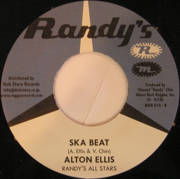 Image of Front Cover of 7" - /VG+ - THE SKATALITES / ALTON ELLIS, Ska Easy / Ska Beat (Randy's; RRM 014, Japan 2007), , - 2556149S