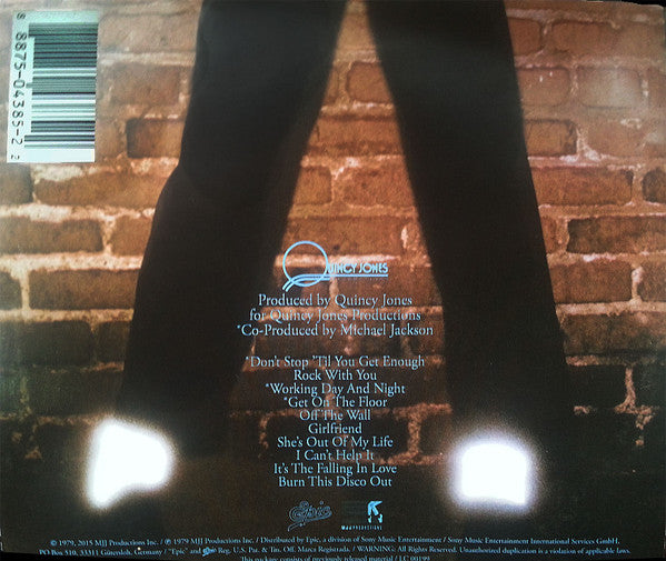 Image of Label Cover of CD - NEW/NEW - MICHAEL JACKSON, Off The Wall (Epic; 88875043852, Europe 2015 Reissue, Jewel Case), , - 2536345E