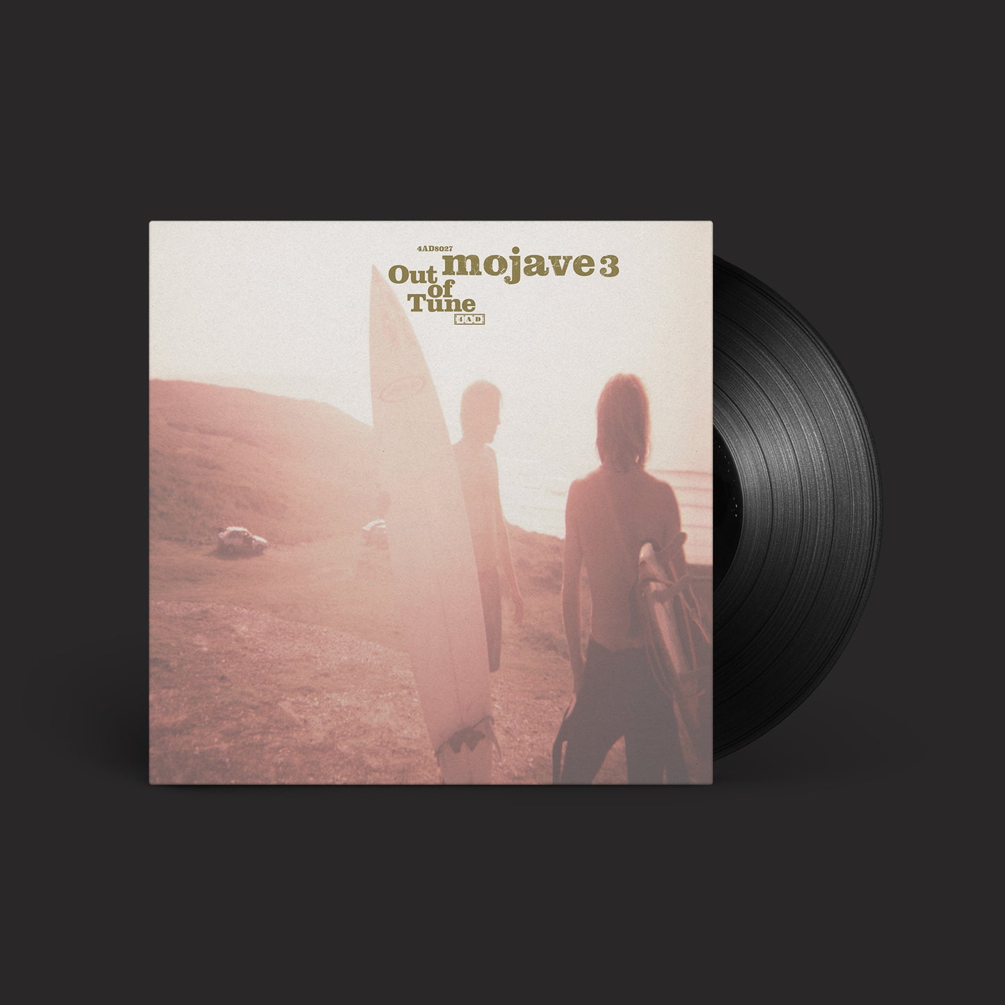 Image of Back Cover of LP - NEW/NEW - MOJAVE 3, Out Of Tune (4AD; 4AD0827LP, Europe 2026 Reissue), , Based on his work on Belle & Sebastian’s If You're Feeling Sinister, the band hired producer Tony Doogan and decamped to Cava Studios in Glasgow to properly record Out of Tune, which turned into a long process of remixing, rerecording, and adding new elements like pedal steel and brass. While the procedure was laboured, the highly polished result is a bright, largely upbeat record that showcases a new sophis