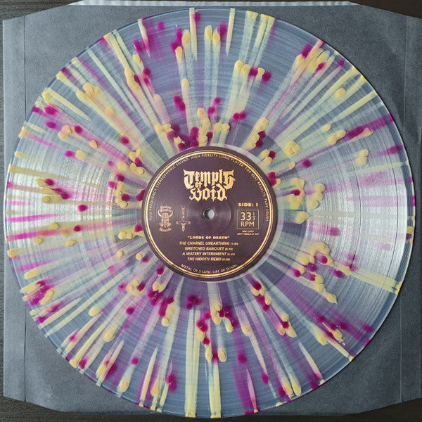 Image of Label Cover of LP - VG+/VG+ - TEMPLE OF VOID, Lords Of Death (Shadow Kingdom Records; SKR127LP, US 2021, Textured Gatefold Sleeve, Insert, Poster, 'Wretched Splatter' Vinyl, Limited to 500 Copies.), , - 2526412E