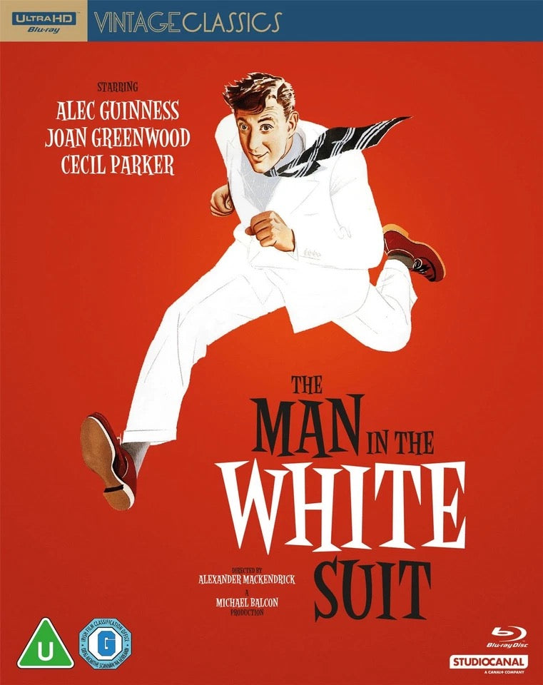 Image of Front Cover of 2xBlu-Ray - M/M - ALEXANDER MACKENDRICK, The Man in the White Suit (Studio Canal; OPTUCE4651, Europe , Box Set, Booklet, Poster, 4KHD + Blu ray, All Regions ), , - 2536415E