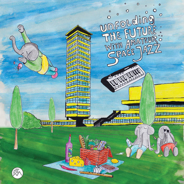 Image of Front Cover of LP - VG/G+ - DANNY WOLFERS (LEGOWELT), Unfolding The Future With Amateur Space Jazz (Nightwind Records; NW014LP, Netherlands 2017, Booklet), Lots of storage marks on record, plays through well though. Light wear at sleeve corners, - 2516421C