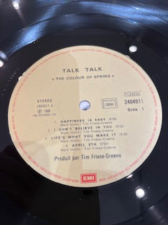 Image of Label Cover of LP - VG/G+ - TALK TALK, The Colour Of Spring (EMI; 32 371-7, Germany 1986, Inner, DMM), Sleeve faded along spine on front & rear., - 2516465C