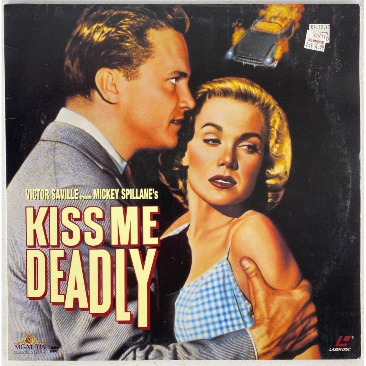 Image of Front Cover of Laserdisc - VG+/VG+ - ROBERT ALDRICH, Kiss Me Deadly (MGM; ML102251, Worldwide 1993), , - 2536446E