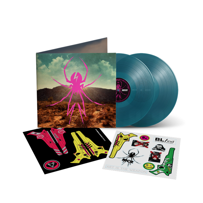 Image of Front Cover of 2xLP - NEW/NEW - MY CHEMICAL ROMANCE, Danger Days: The True Lives of the Fabulous Killjoys (Deluxe Edition) (Reprise; 93624819998, Europe 2026 Reissue, Gatefold, Indie Exclusive 2LP 40g Sea Blue Vinyl, Character Sticker Sheets & 3D Craft Paper), , My Chemical Romance s Danger Days: The True Lives of the Fabulous Killjoys Deluxe Edition 2LP set includes a remastered album, nine unreleased and rare bonus tracks including the Mad Gear & Missile Kid EP, Zero Percent , and the band s c
