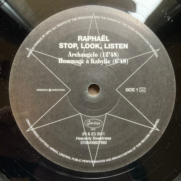 Image of Label Cover of LP - VG+/VG+ - RAPHA L, Stop, Look, Listen (Heavenly Sweetness; 3700409807992, France 2011 Reissue), , - 2526479E