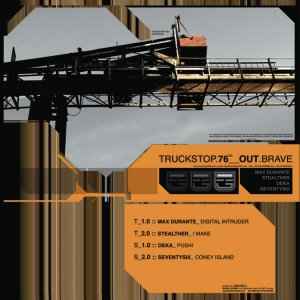 Image of Back Cover of 12" - VG+/VG+ - VARIOUS, Out.Brave (Truckstop 76th; TRUCKSTOP76TH 1.0, Italy 2003, Picture Sleeve), , - 2646072S