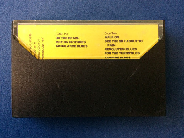 Image of Back Cover of Cassette - VG+/VG+ - NEIL YOUNG, On The Beach (Reprise Records; K454014, UK & Ireland 1974), , - 2636055E