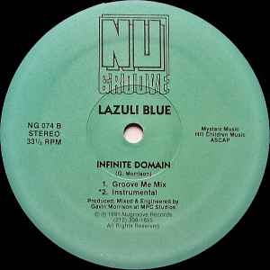Image of Back Cover of 12" - /VG+ - LAZULI BLUE, Groove Me Rite (Nu Groove Records ; NG 074, US 1991), , - 2646133S